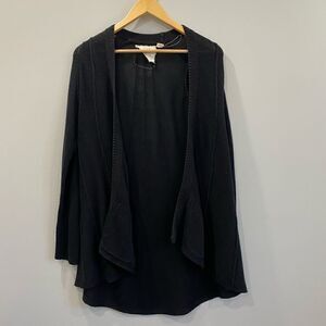 Angel Of The North Knit Open Black Cardigan